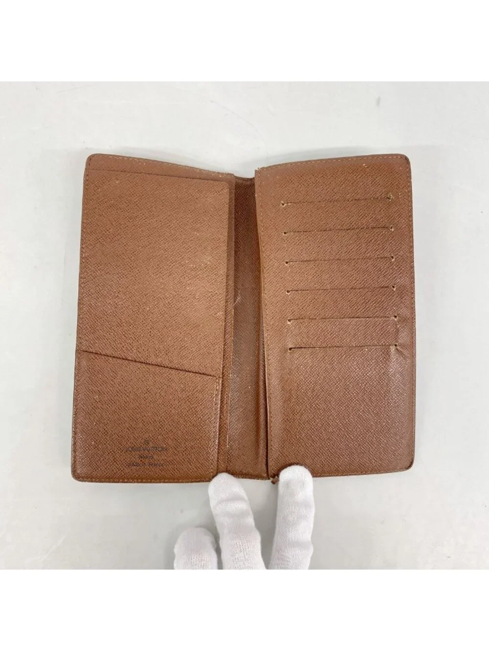 Louis Vuitton Billfold Monogram Porte Valeurs Cartes Credit Brown Wallet